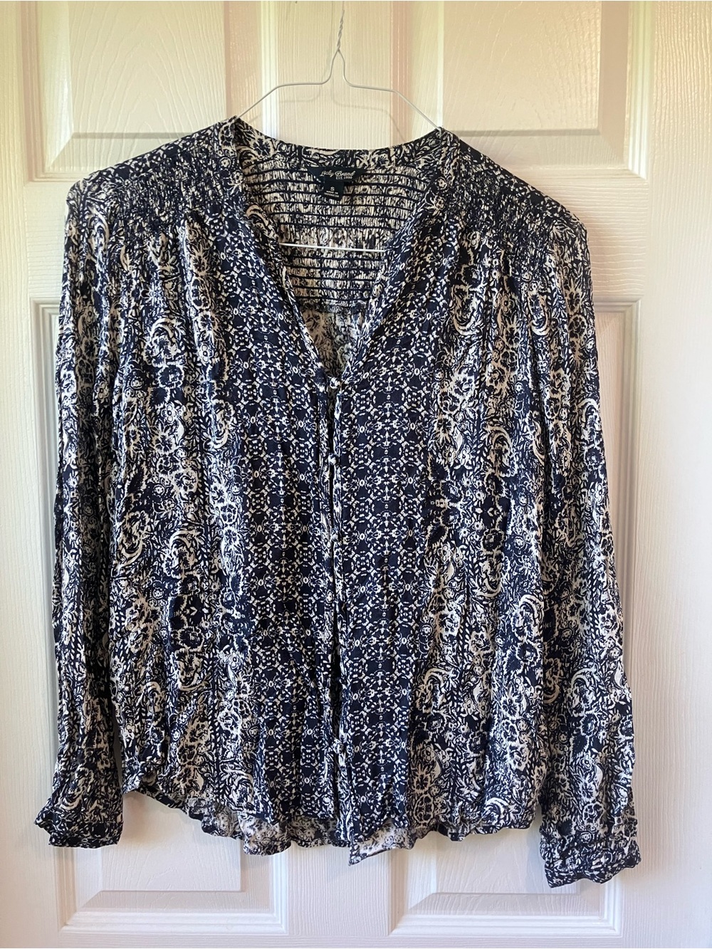 Lucky Brand Floral Button Top Women’s Small